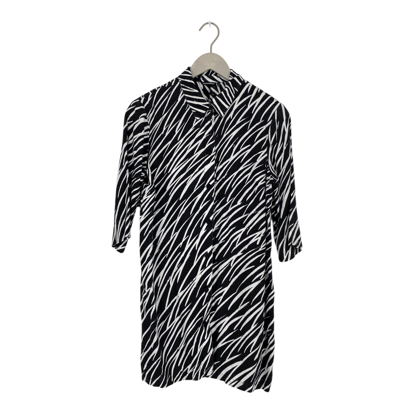 Marimekko linen buttoned dress, taiga | woman 38