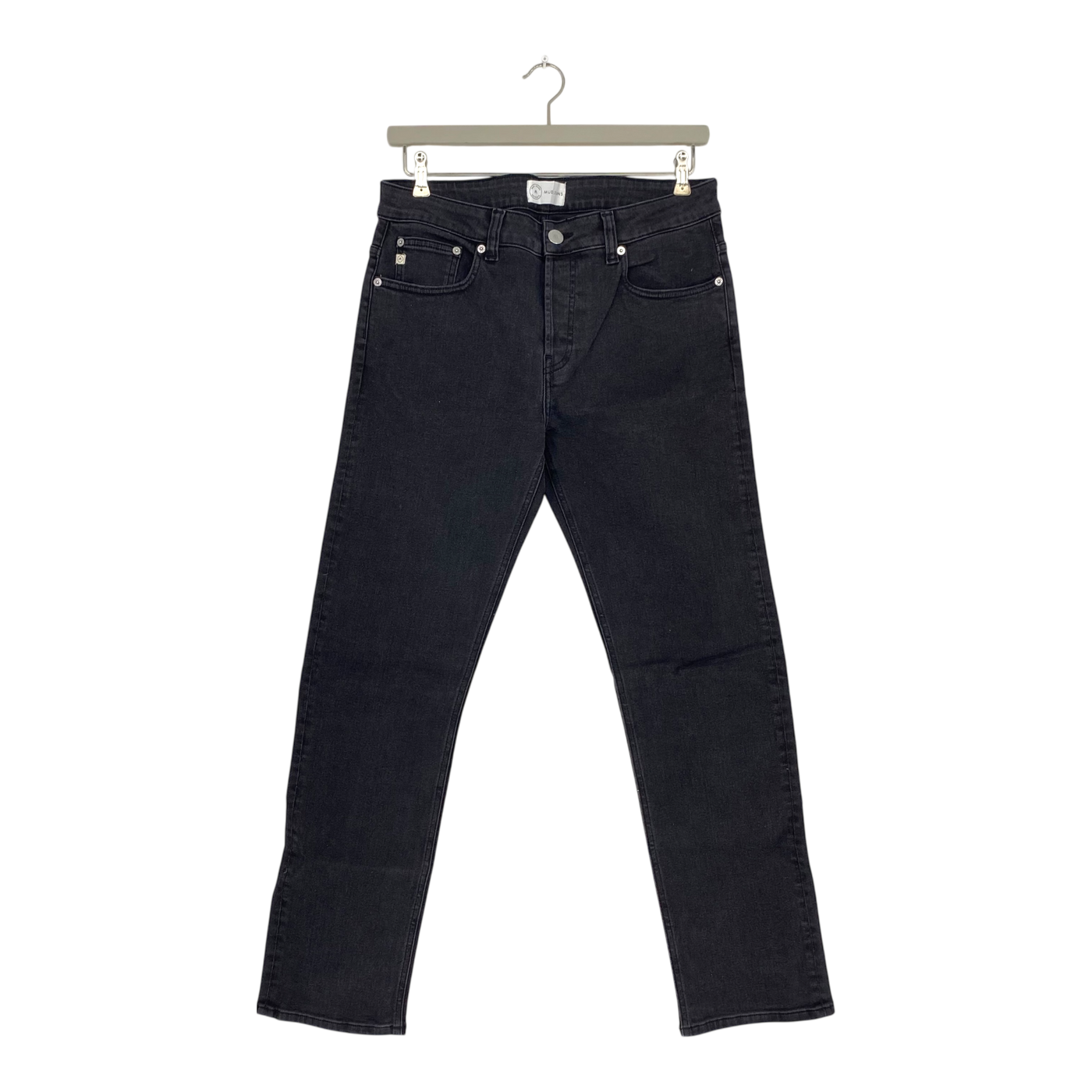 Mud Jeans bryce straigt jeans, stone black | man 32/32