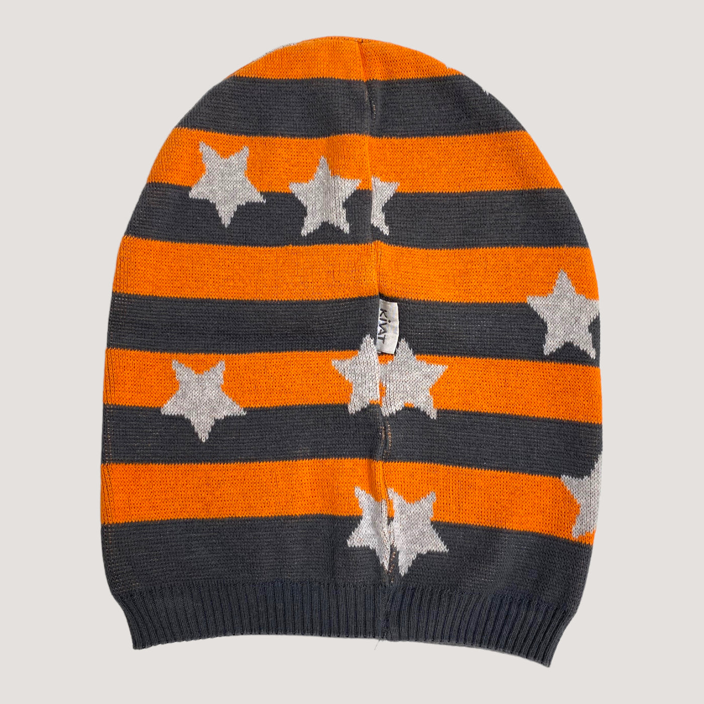 beanie, grey/orange | junior onesize