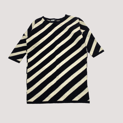 big stripes knit dress, black/white | 86/92cm