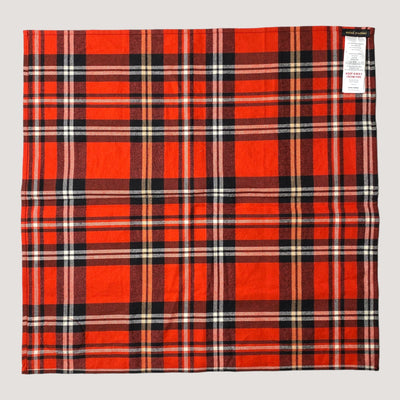 woven flannel scarf, red | one size