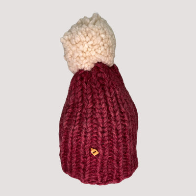 pom beanie, burgundy | onesize