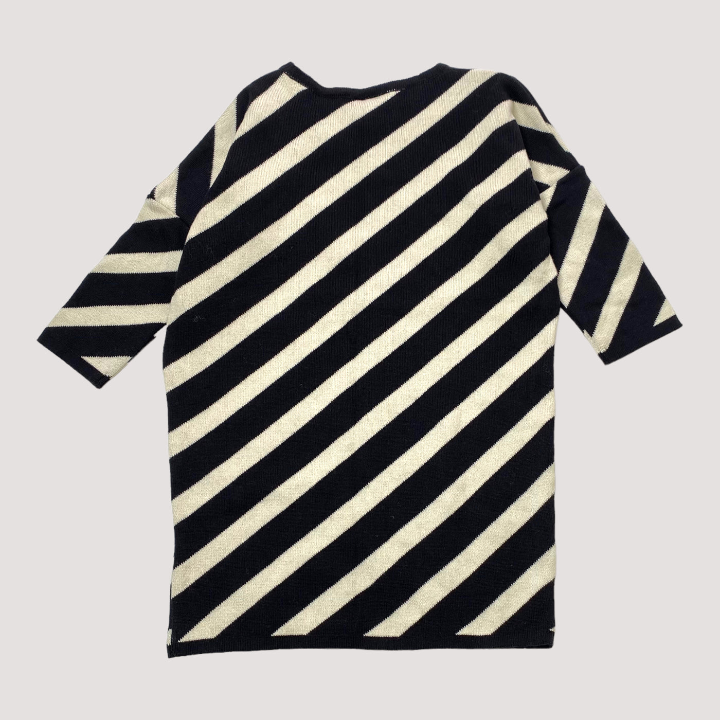 big stripes knit dress, black/white | 86/92cm