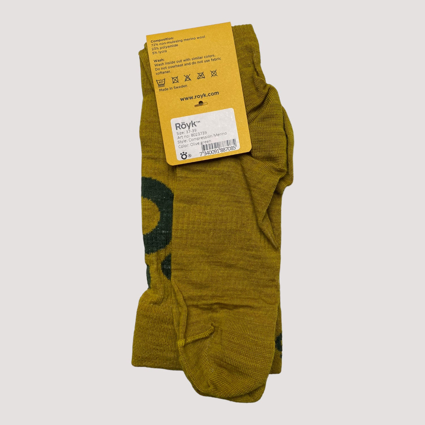 merino compression socks, yellow | 37-39