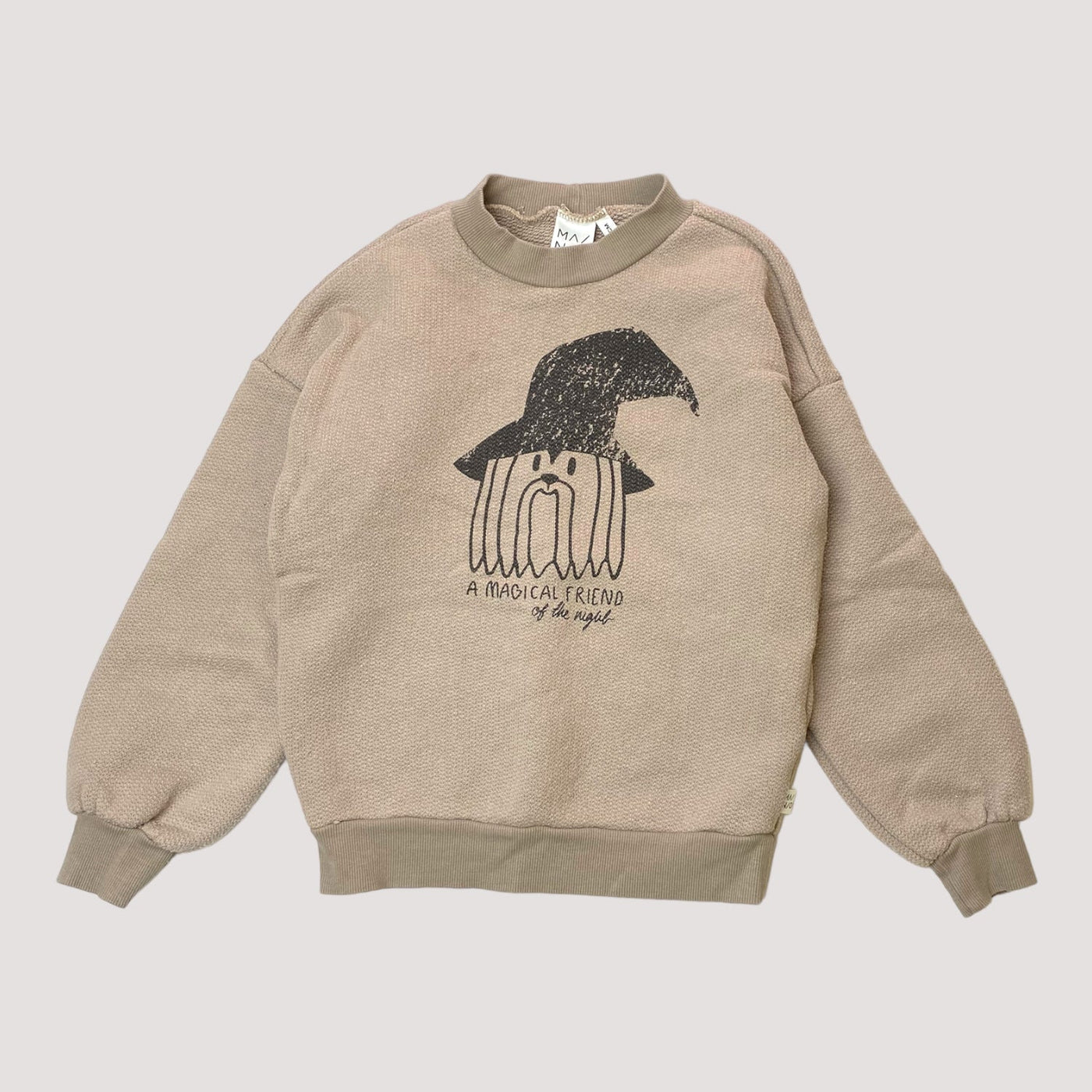 knitted cotton sweater, a magical friend of the night | 134/140cm