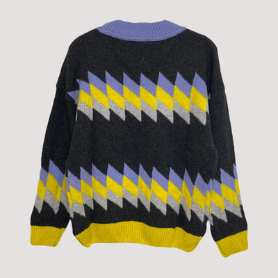 Maska wool sweater, black/yellow | women S