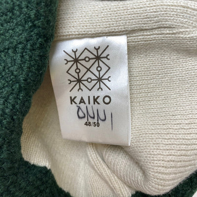 Kaiko grid merino beanie, forrest green | 1-5yrs