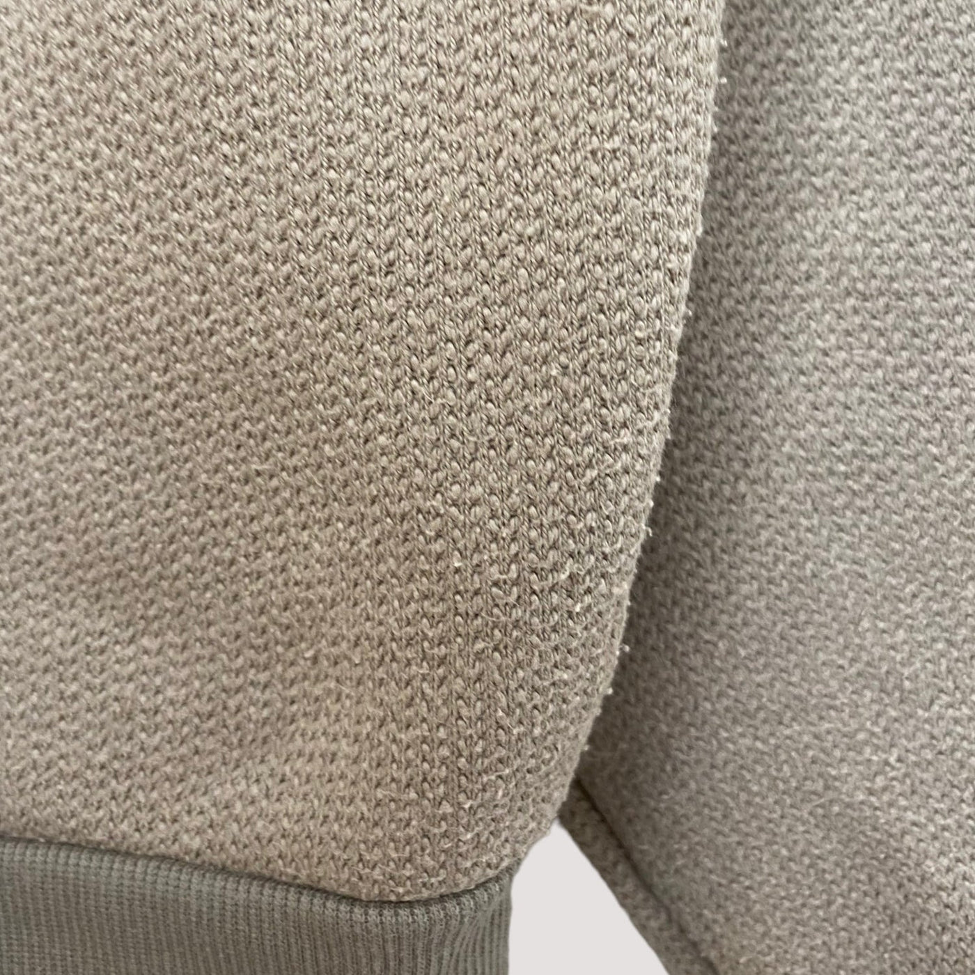 chunky sweatshirt, tan | woman S/M