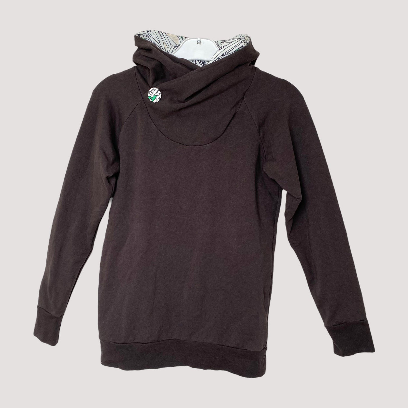 zipper sweat jacket, dark brown | woman S
