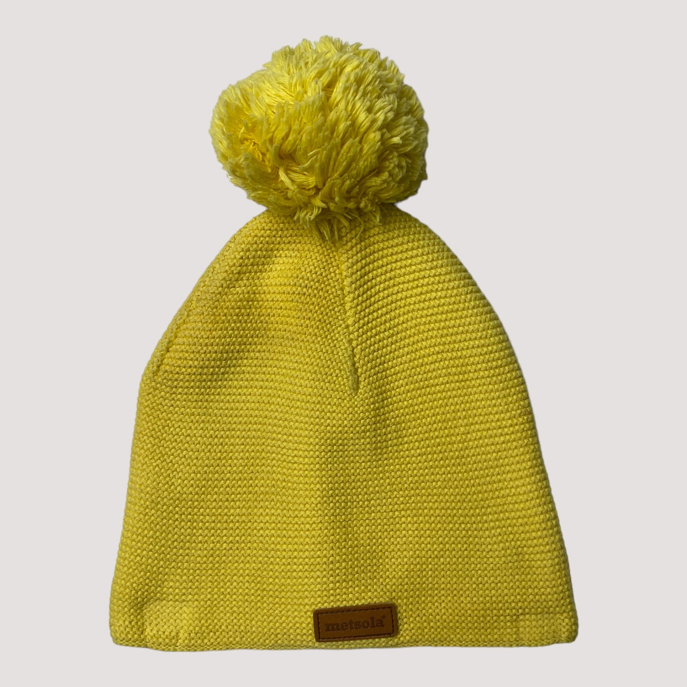 Metsola knitted cotton beanie, yellow | 3-5y