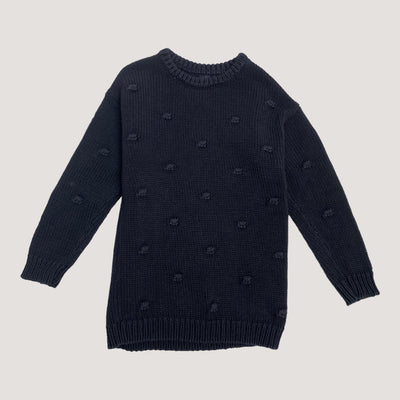 emery knit bubble, black | 134/140cm