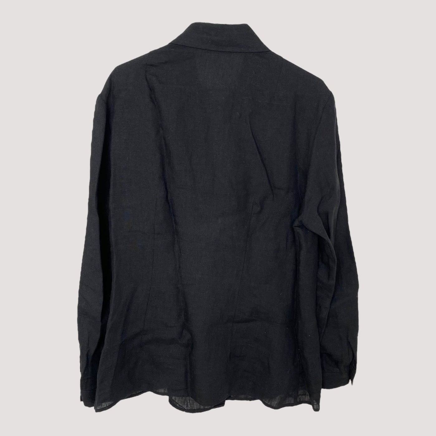 ruffle shirt, black | women 42/L