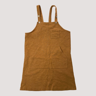 pinafore dress, ochre | 134/140cm