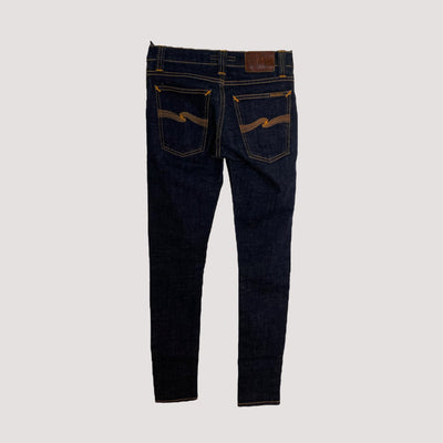 tight long john jeans, dark blue | women 24/32