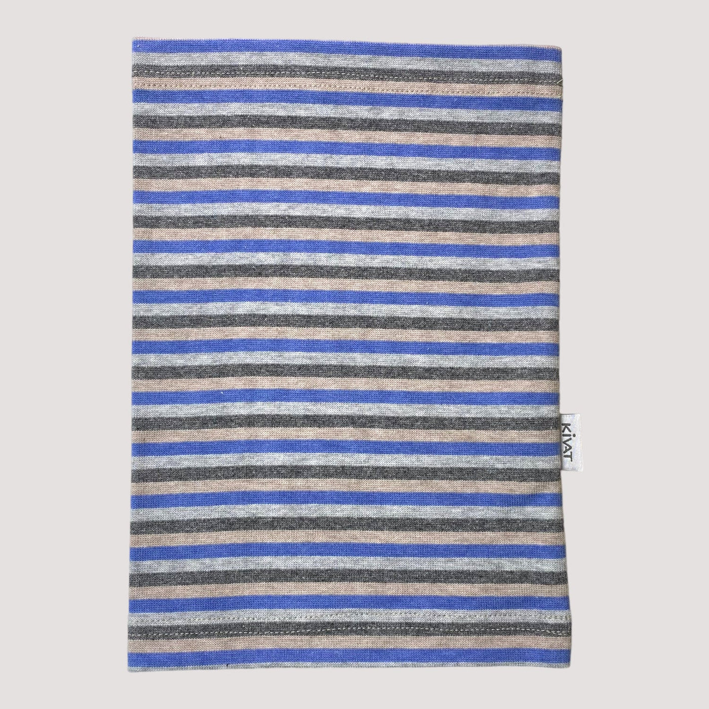 Kivat tube scarf, blue/grey stripes | one size