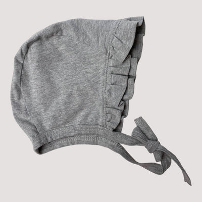 Metsola baby bonnet, melange grey | 18m