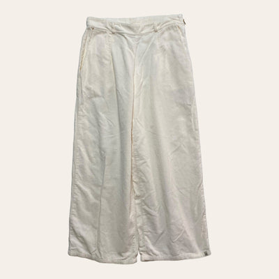 rowan corduroy culottes, off white | women 38