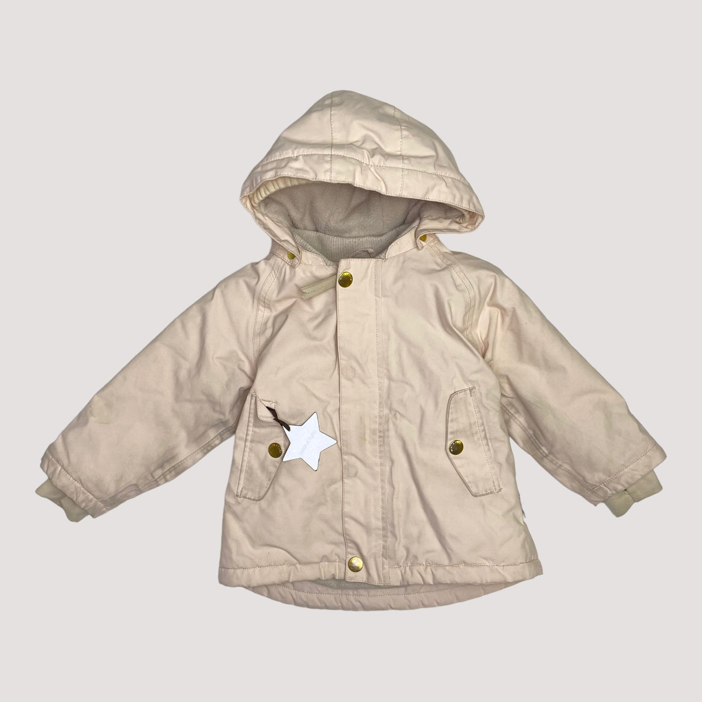 Mini A Ture wally winter jacket, light rose | 86cm
