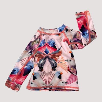 Molo UV swim shirt, mirror birds | 56/62cm