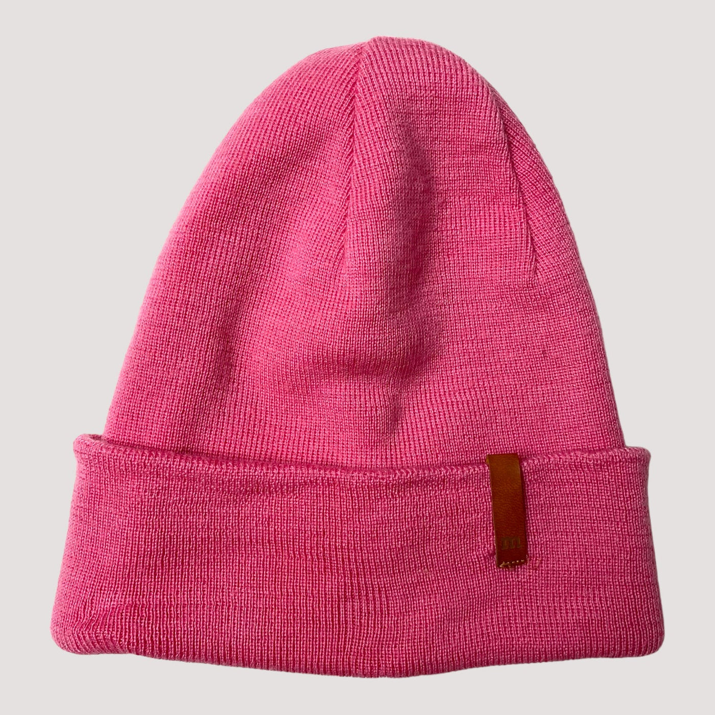 merino wool beanie, pink | 1-2y