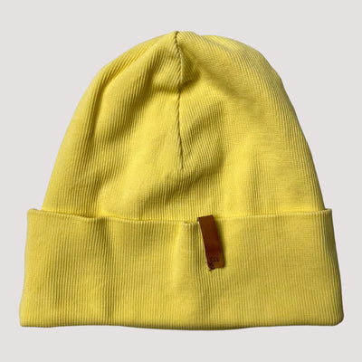 tricot rib beanie, yellow |  5-6y