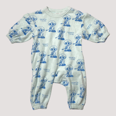 terry jumpsuit, galactic fields | 62/68cm