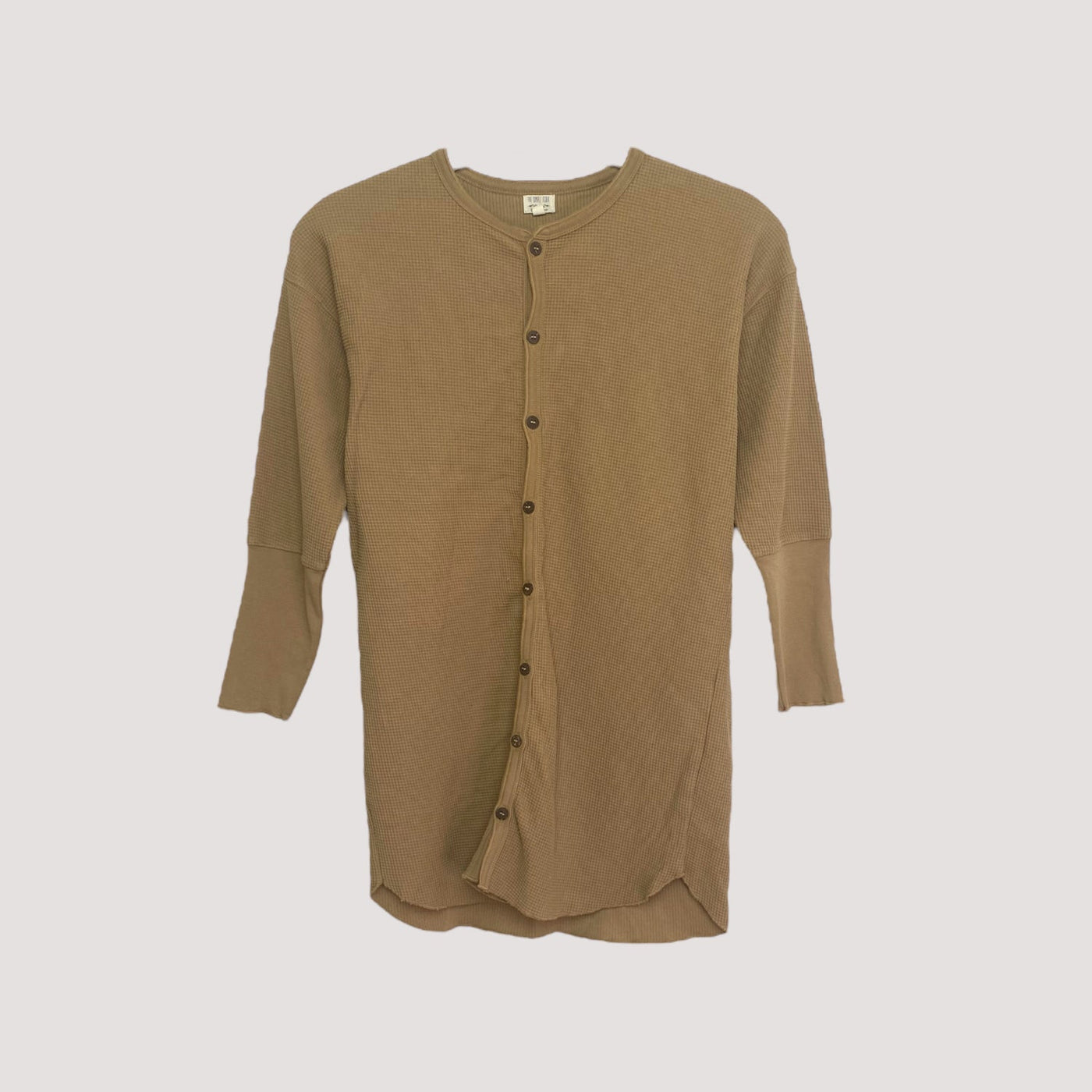 The Simple Folk waffle shirt, tan | 134/140cm