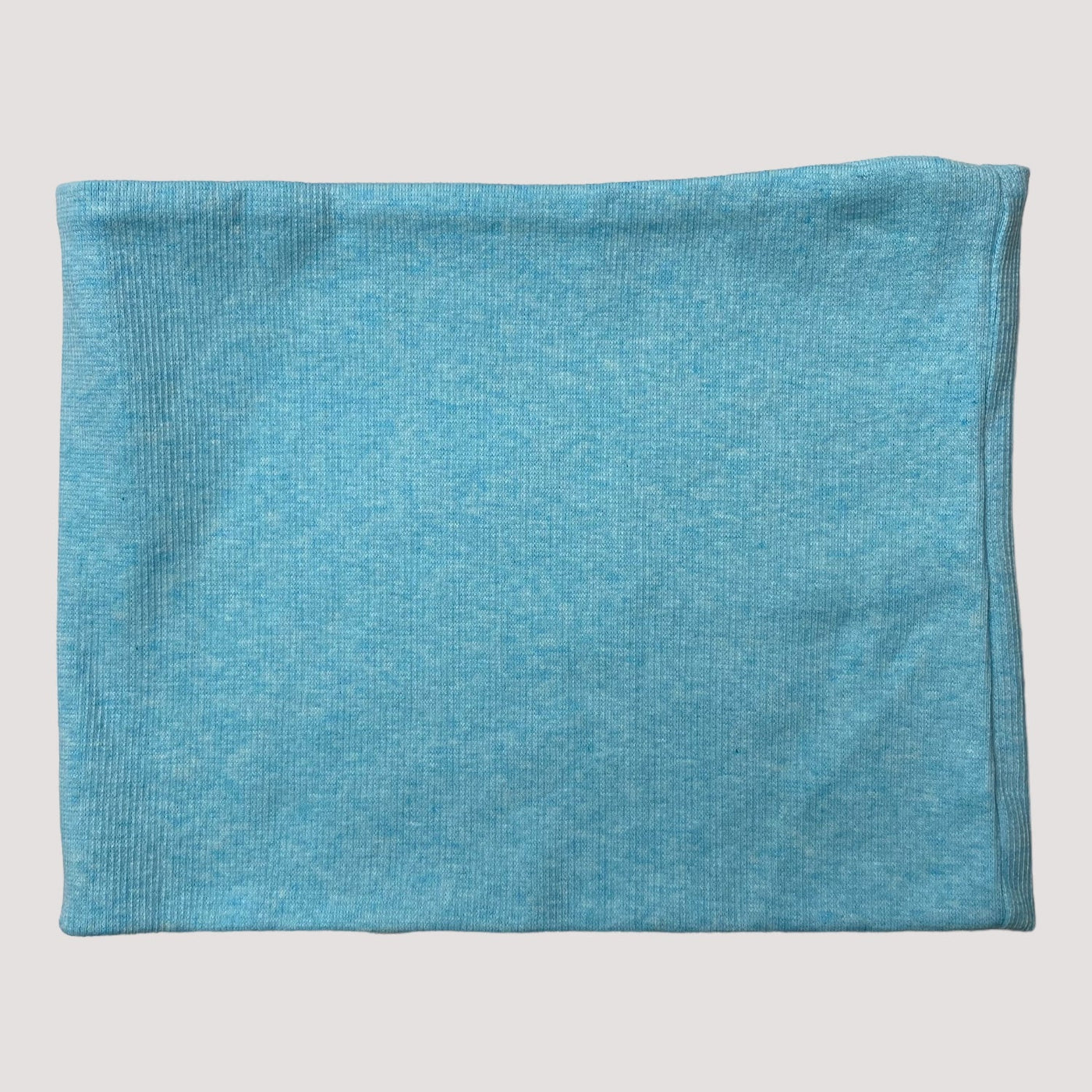 ribbed tube scarf, aqua blue | one size