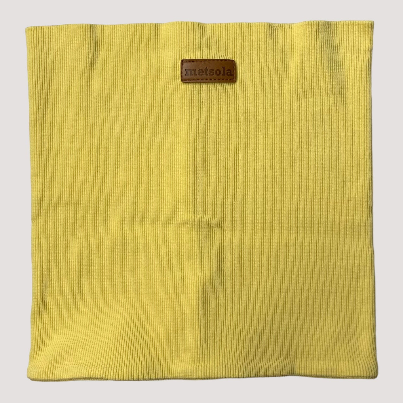 ribbed tube scarf, yellow | one size