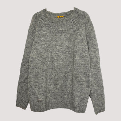 Röyk norrby wool sweater, silver grey | men L