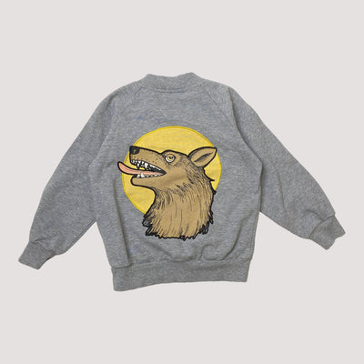 sweat jacket, wolf | 104/110cm