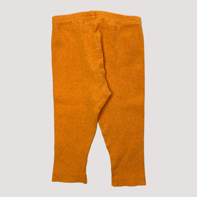 Metsola rib leggings, orange | 74/80cm