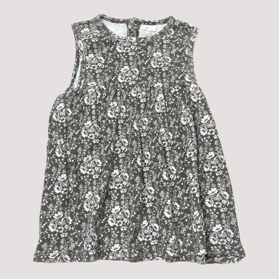 sleeveless dress, flowers | 6Y
