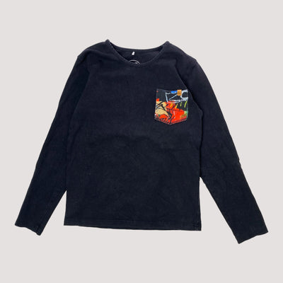 pocket shirt, black | 134/140cm