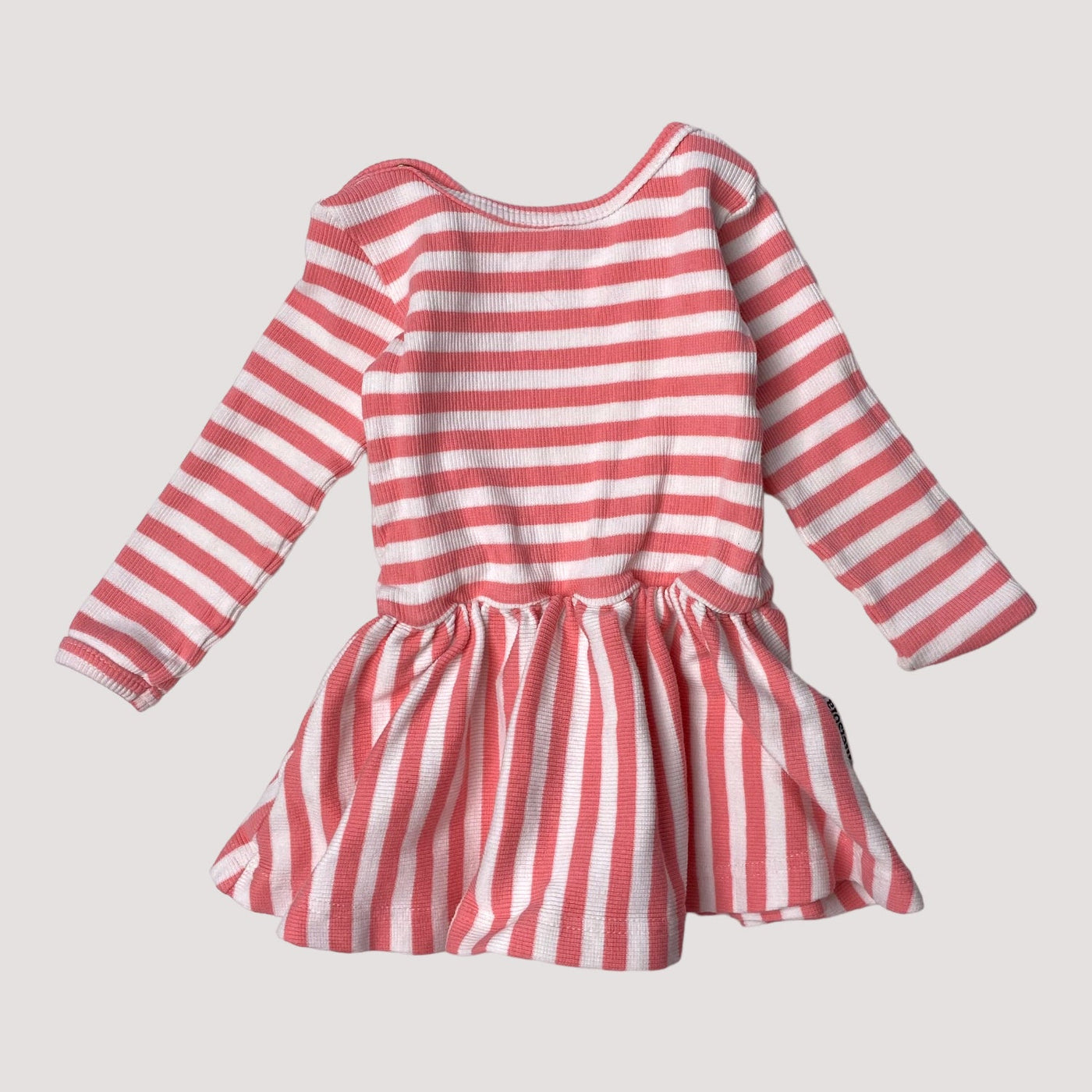rib dress, pink/white stripes |  62/68cm