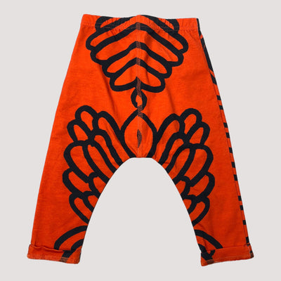 baggy pants, red/black | 70cm