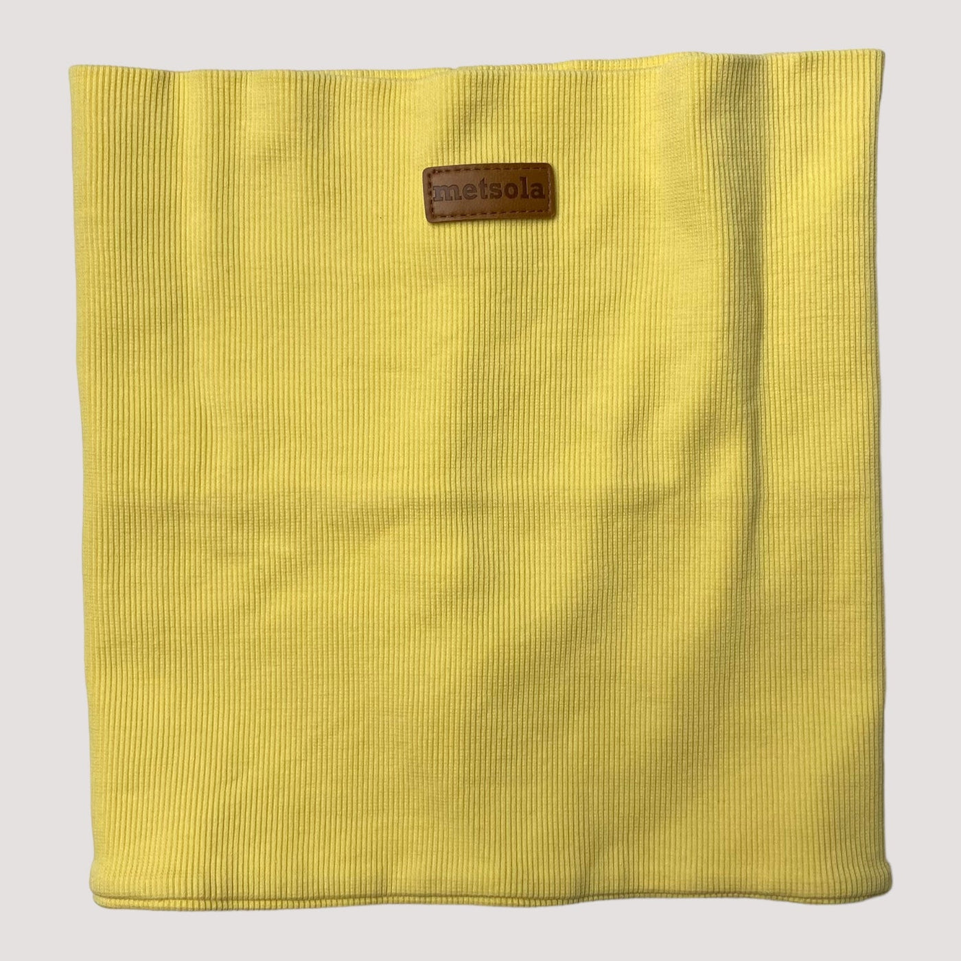 ribbed tube scarf, yellow | one size