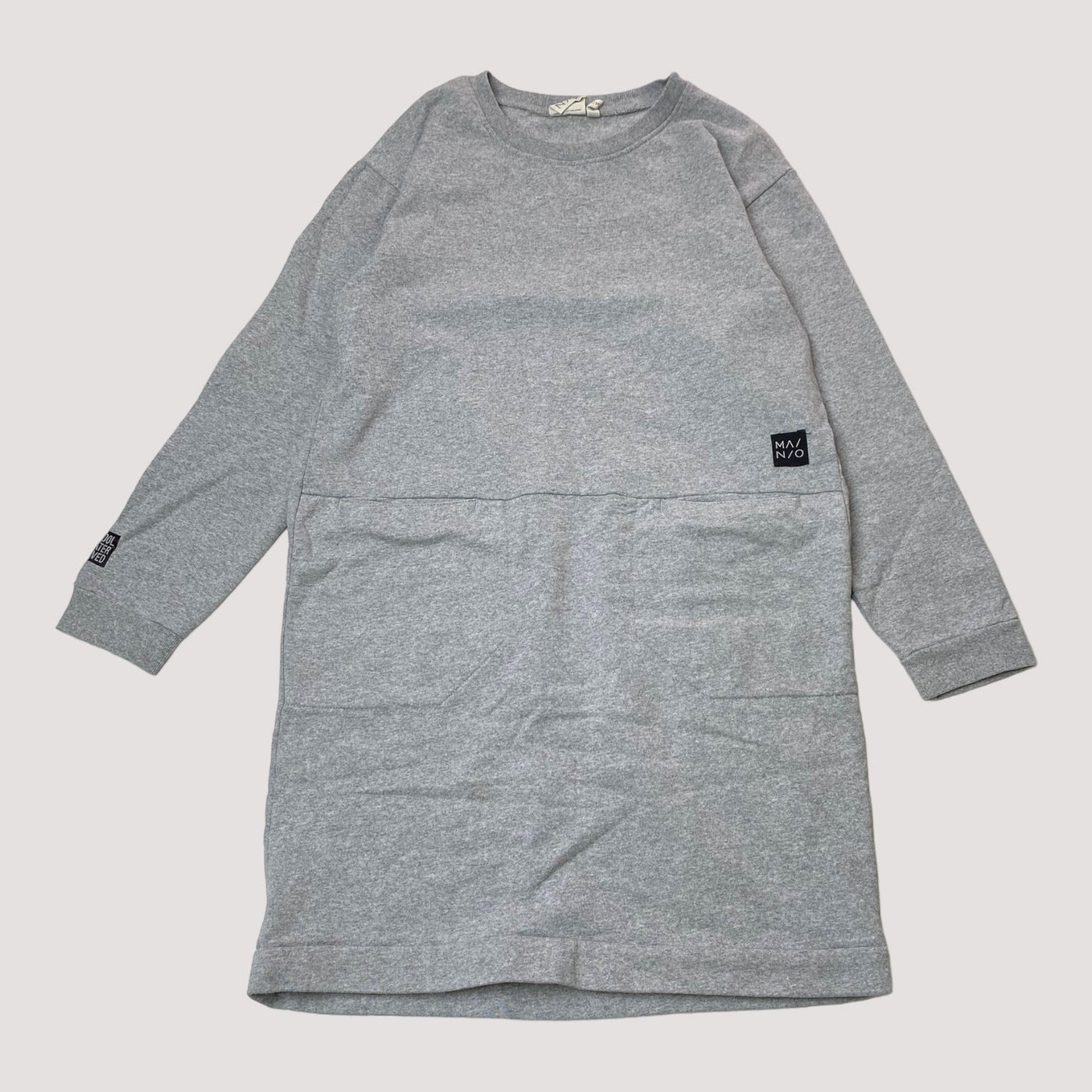 Mainio basic sweat dress, grey | 134/140cm