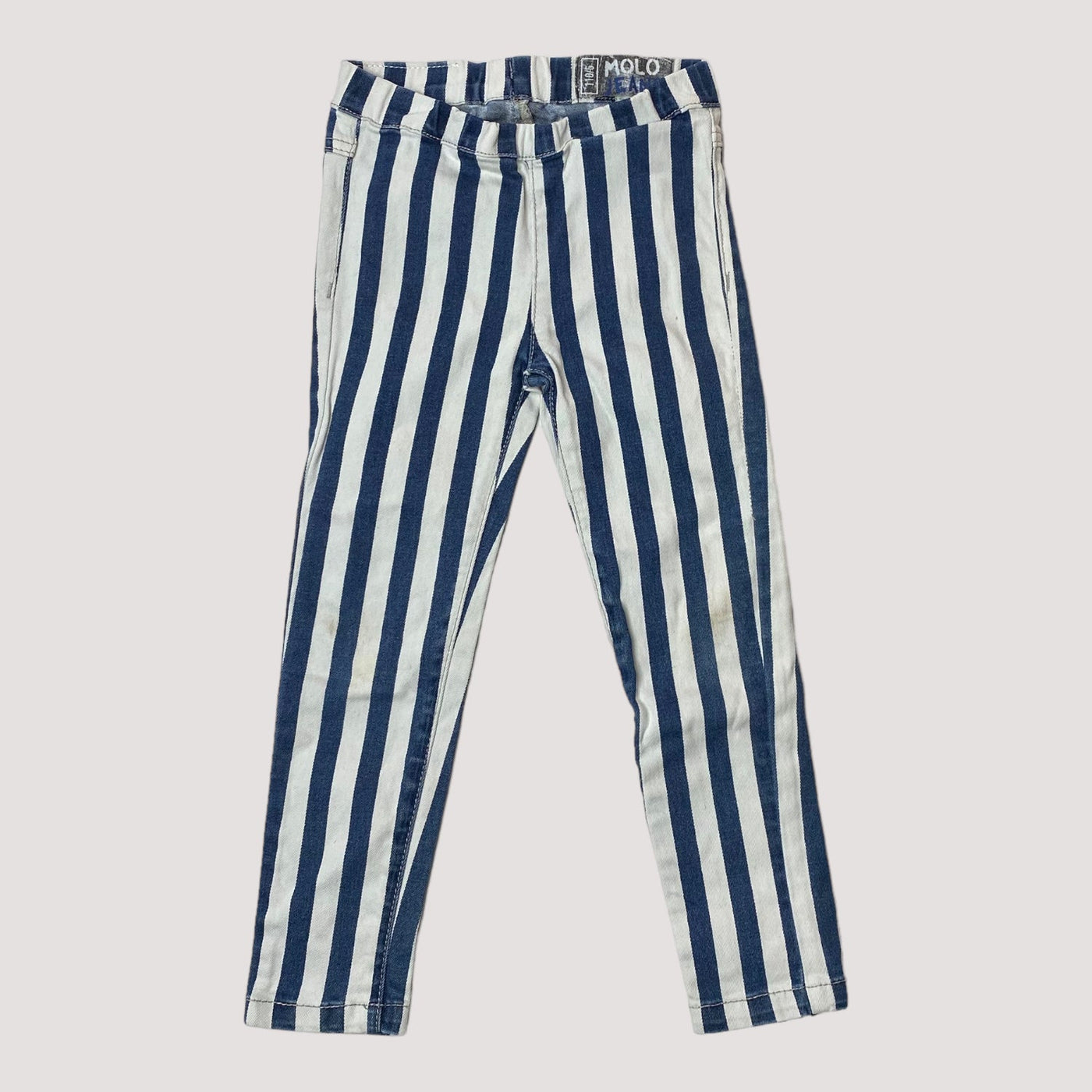 jeans leggings, indigo stripes | 110cm