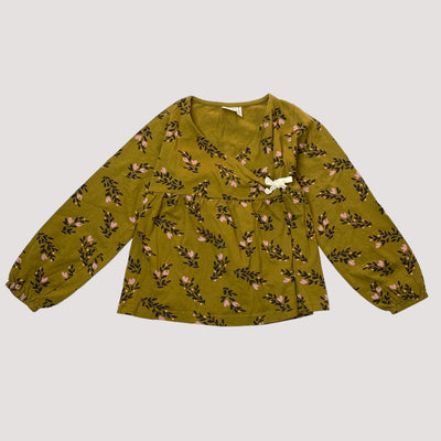 wrap shirt, secret garden | 122/128cm