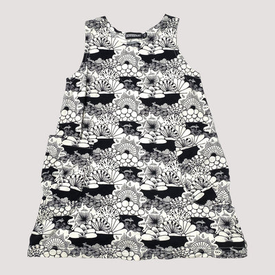 sleeveless dress, black/white | 110cm