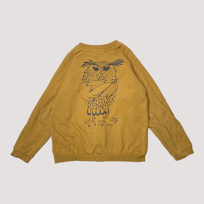 zipper sweat jacket, owl | 122/128cm