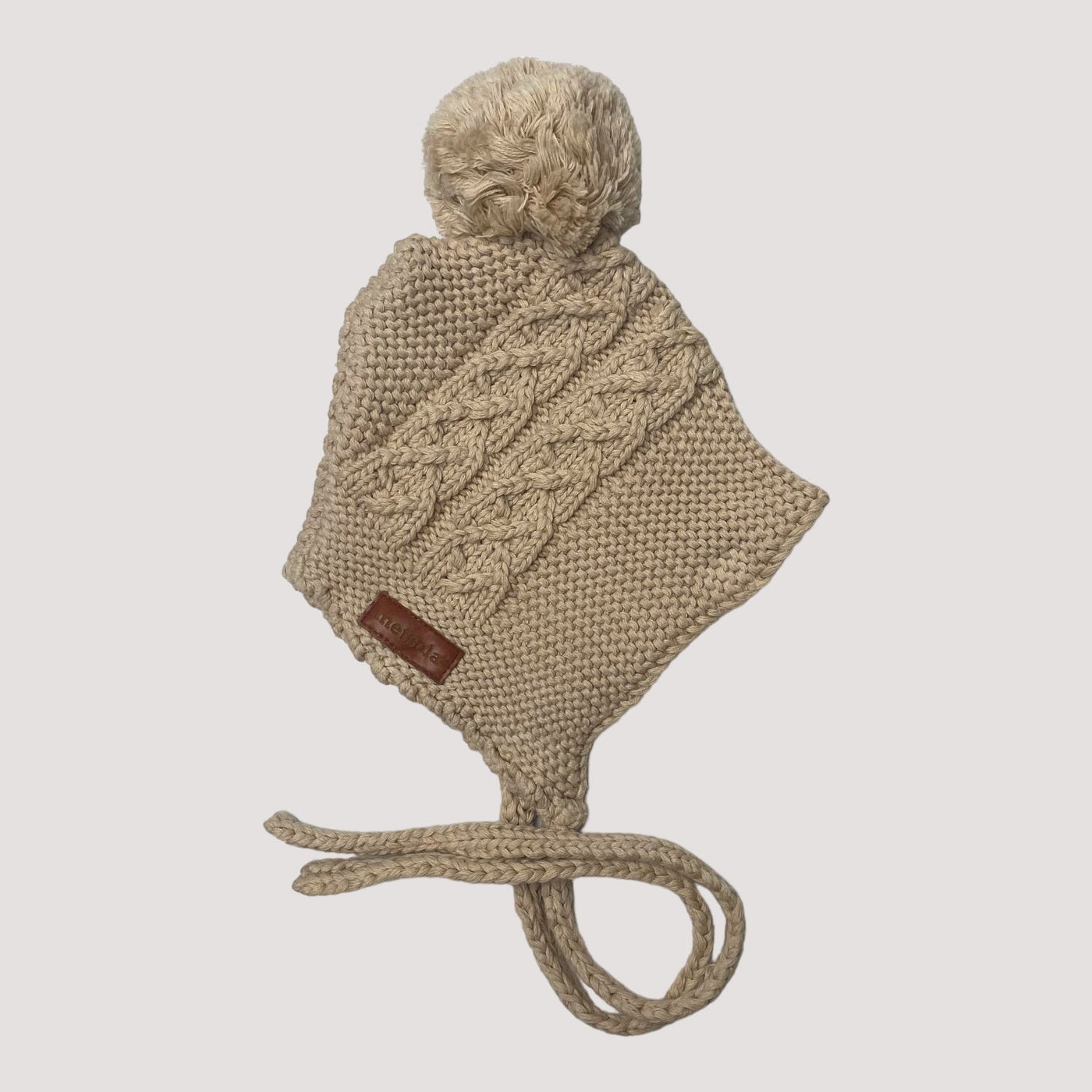 crochet beanie, wheat | 6-12m