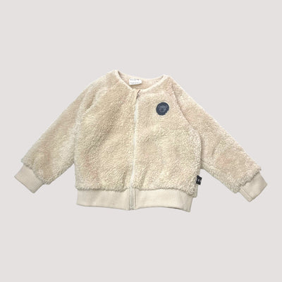 teddy jacket, cream | 3y