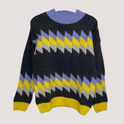 Maska wool sweater, black/yellow | women S
