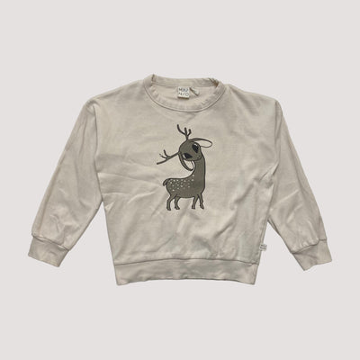 fawn rib shirt, off white | 134/140cm