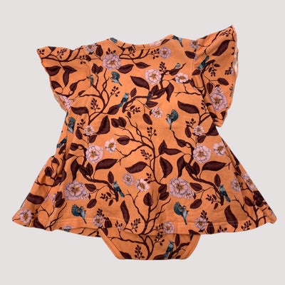 Blaa body dress, flower print | 62/68cm