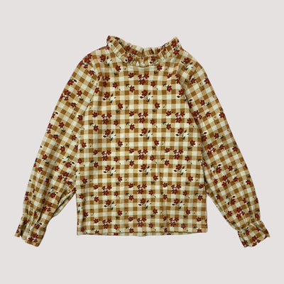 shirt, plaid flowers | 110/116cm