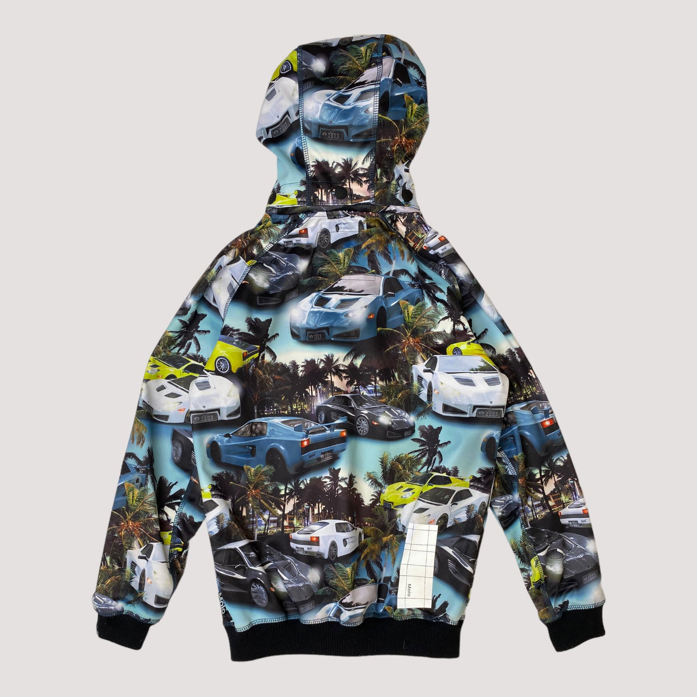 cloudy softshell jacket, fast cars blue | 140cm